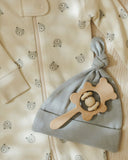 Quincy Mae Knotted Baby Hat ~ Steel Blue