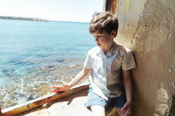 Lali Henri Shirt ~ Tile Print