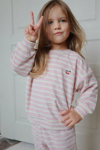 Konges Itty Sweat Shirt ~ Lolly Stripe