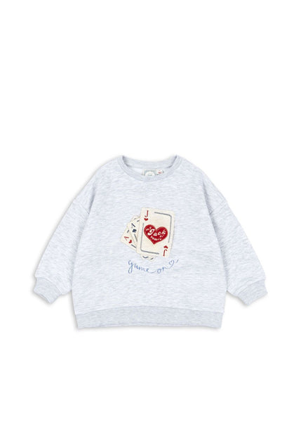 Konges Rosie H-W Jack Sweat OCS ~ Light Grey Melange