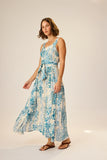 Natalie Martin Jasmine Maxi- Coral Wave Sky