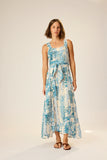 Natalie Martin Jasmine Maxi- Coral Wave Sky
