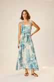 Natalie Martin Jasmine Maxi- Coral Wave Sky