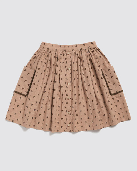 Little Cottons Lennie Skirt ~ Rosehip Floral