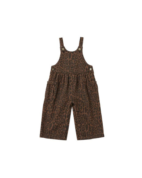 Rylee & Cru Wide Leg Overalls ~ Leopard