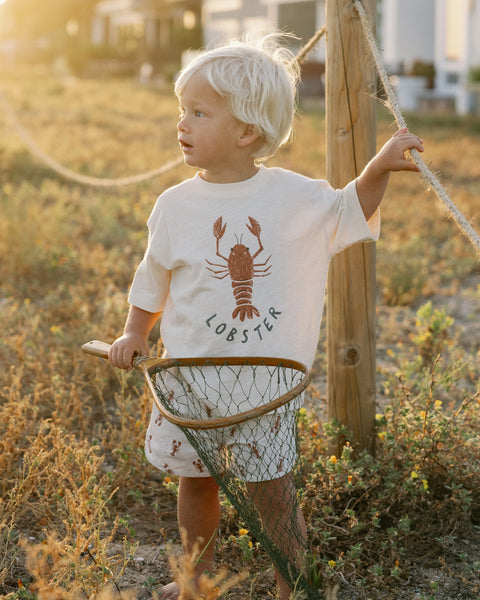 Rylee & Cru Relaxed Tee ~ Lobster