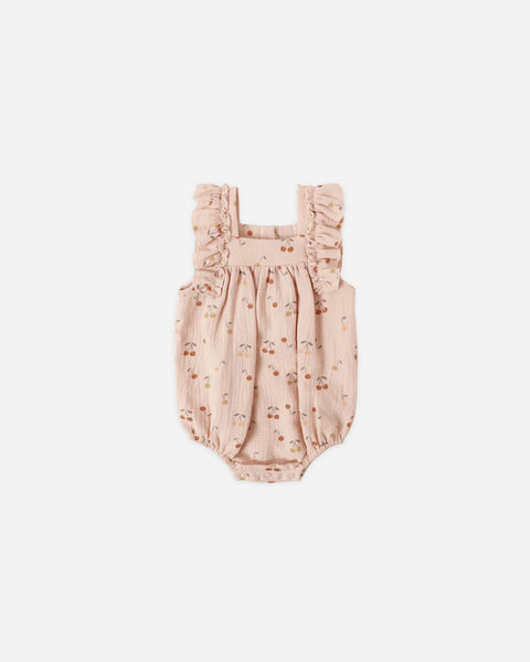 Quincy Mae Maya Romper ~ Cherries
