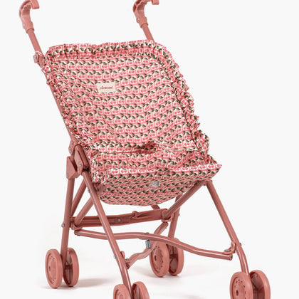 Minikane Ruffle Baby Doll Stroller in Cherry