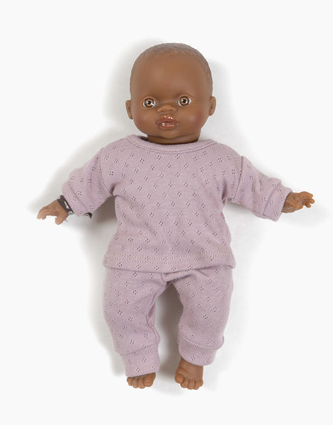 Minikane Baby Pajama in Pointelle ~ Rose