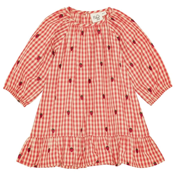 Floss Molly LS Dress ~ Berry Gingham