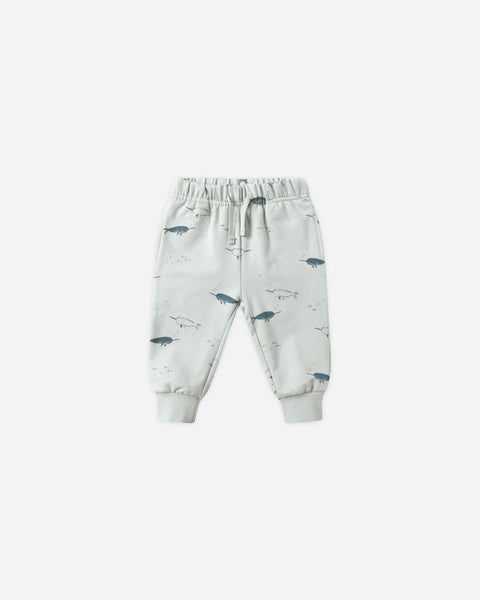 Quincy Mae Relaxed Fleece Sweatpant ~ Narwhals