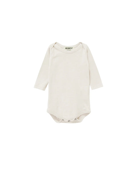 Go Gently Nation Long Sleeve Onesie ~ Natural