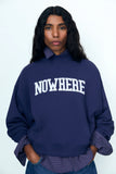 New Society Nowhere Woman Sweatshirt ~ Infinite Navy