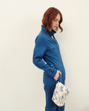 Emile et Ida Blue Orchid Toiletry Bag