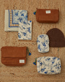 Emile et Ida Blue Orchid Toiletry Bag