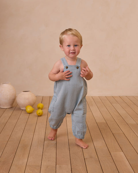 Rylee & Cru Cargo Baby Overall ~ Ocean