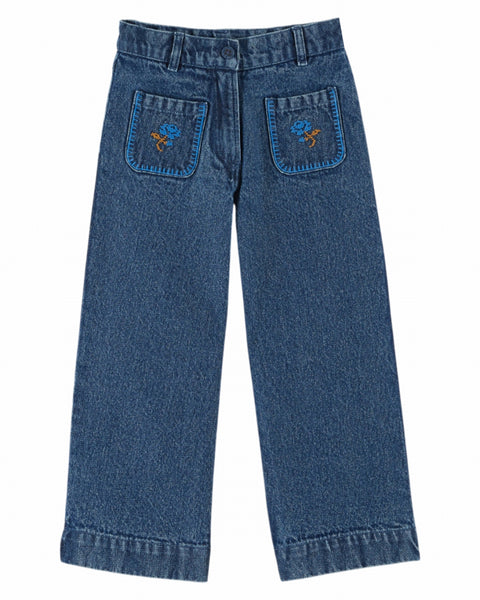 Emile at Ida Denim Emb Pantalon