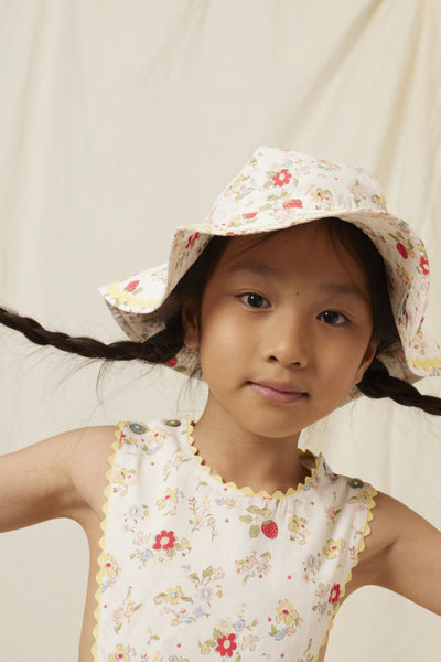 Bebe Organic Annice Baby Sunhat ~ Strawberry Field