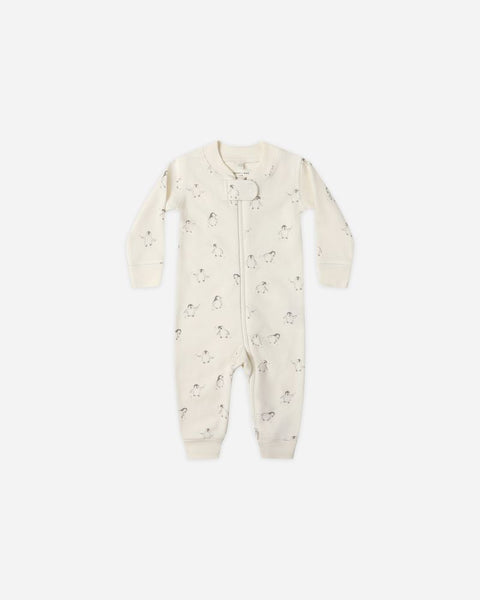 Quincy Mae Zip Long Sleeve Sleeper ~ Penguins