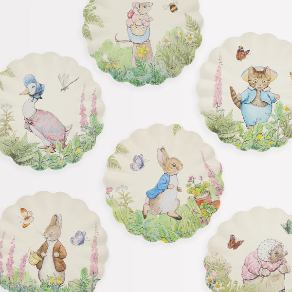 Meri Meri Peter Rabbit™ Reusable Small Plates 6 Playes