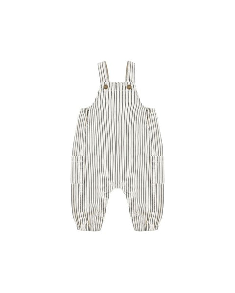 Rylee + Cru Cargo Baby Overall ~ Navy Pinstripe