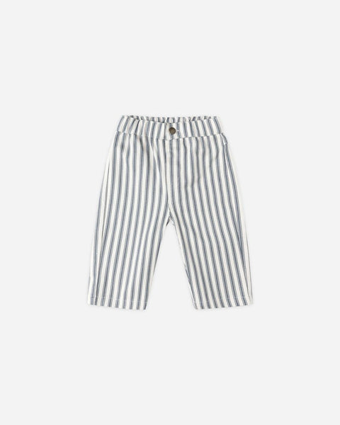 Quincy Mae Grayson Pant ~ Ocean pinstripe