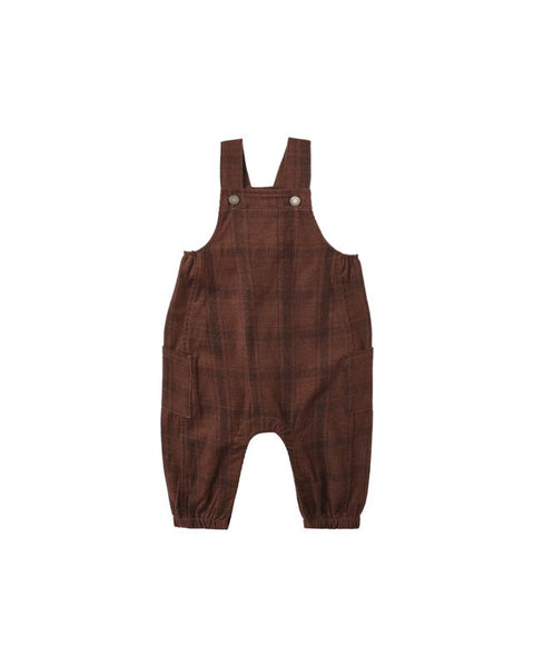 Rylee + Cru Cargo Baby Overall ~ Brown Plaid