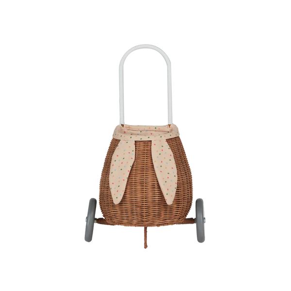 Olli Ella Rattan Bunny Luggy