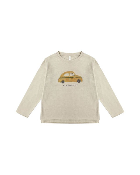Rylee + Cru Raw Edge LS Tee ~ Taxi
