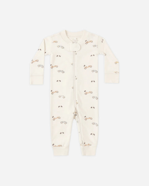 Quincy Mae Zip Long Sleeve Sleeper ~ Race car