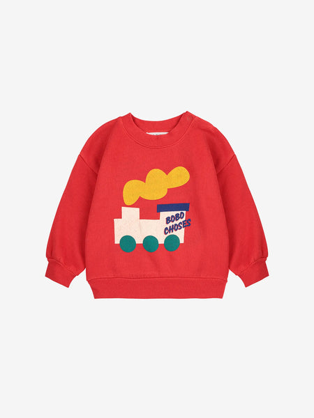 Bobo Choses Choo Choo Sweatshirt ~ Red