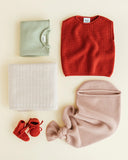 Hvid Booties ~ Cotton Candy Red