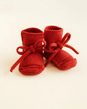 Hvid Booties ~ Cotton Candy Red