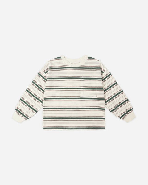 Rylee & Cru Relaxed Long Sleeve Tee ~ Retro Stripe