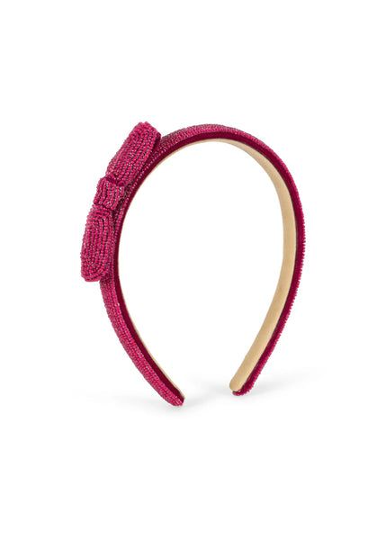 Konges Pearl Ribbon Hairbrace ~ Sangria
