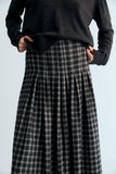 New Society Dione Woman Skirt ~ Galactic Grey Check