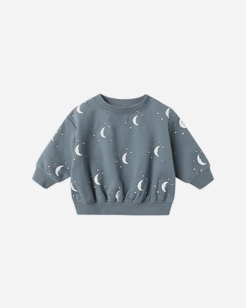 Quincy Mae Relaxed Fleece Sweatshirt~ Silver Moons