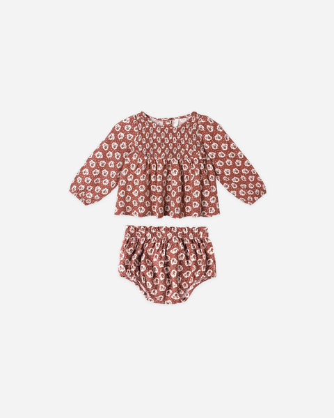 Rylee + Cru Sophia Top + Bloomer Set ~ Ruby Fleur