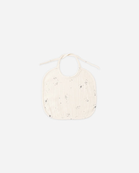 Quincy Mae Woven Tie Bib ~ Space