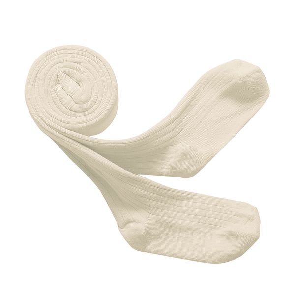 Collegien Louise Ribbed Tights in Cream
