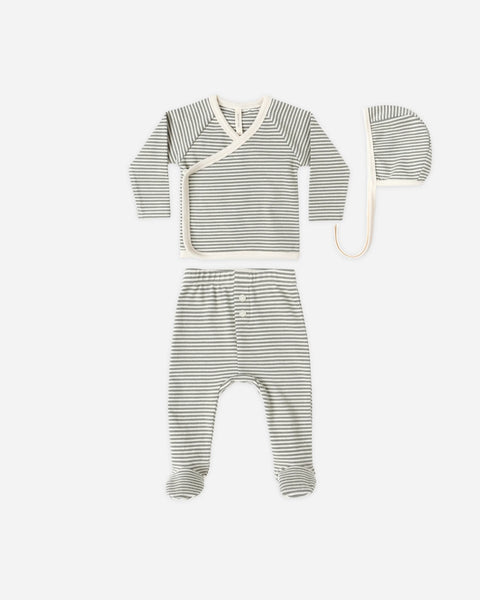 Quincy Mae Take Home Set ~ Forest Stripe