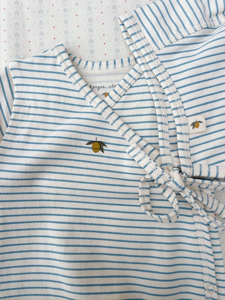 Konges Basic LS Newborn Body ~ Stripe Bluie