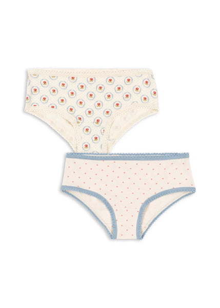 Konges 2 Pack Girl Underwear ~ Pirouette Dot/Mirage