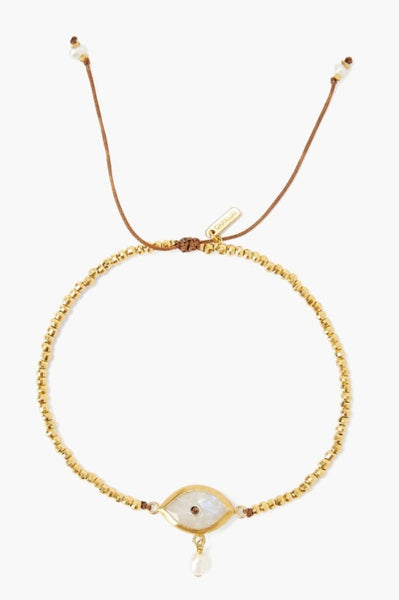 Chan Luu Evil Eye Bracelet ~ Moonstone