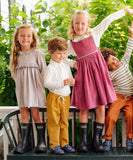 Oso & Me Parker Polo ~ Vanilla Piping