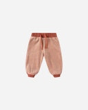 Quincy Mae Velour Relaxed Sweatpant ~ Candy Stripe