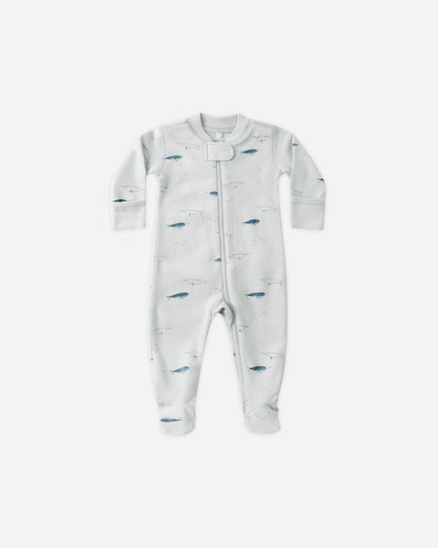 Quincy Mae Zip Long Sleeve Sleeper Footie ~ Narwhals