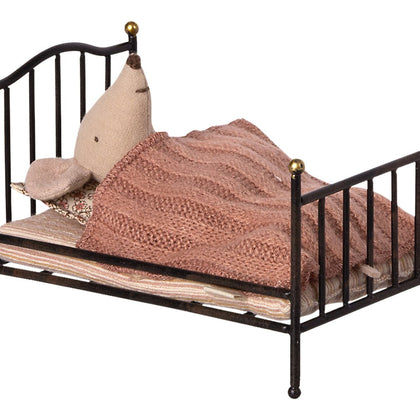 Maileg Vintage Mouse Bed -  Anthracite