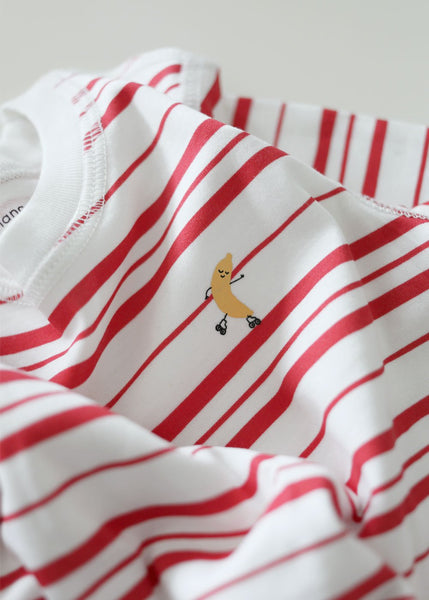 Dodo Banana Red Stripe Pajamas