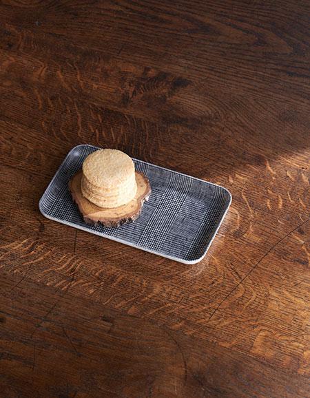 Fog Linen Coating Tray Glen Check Small